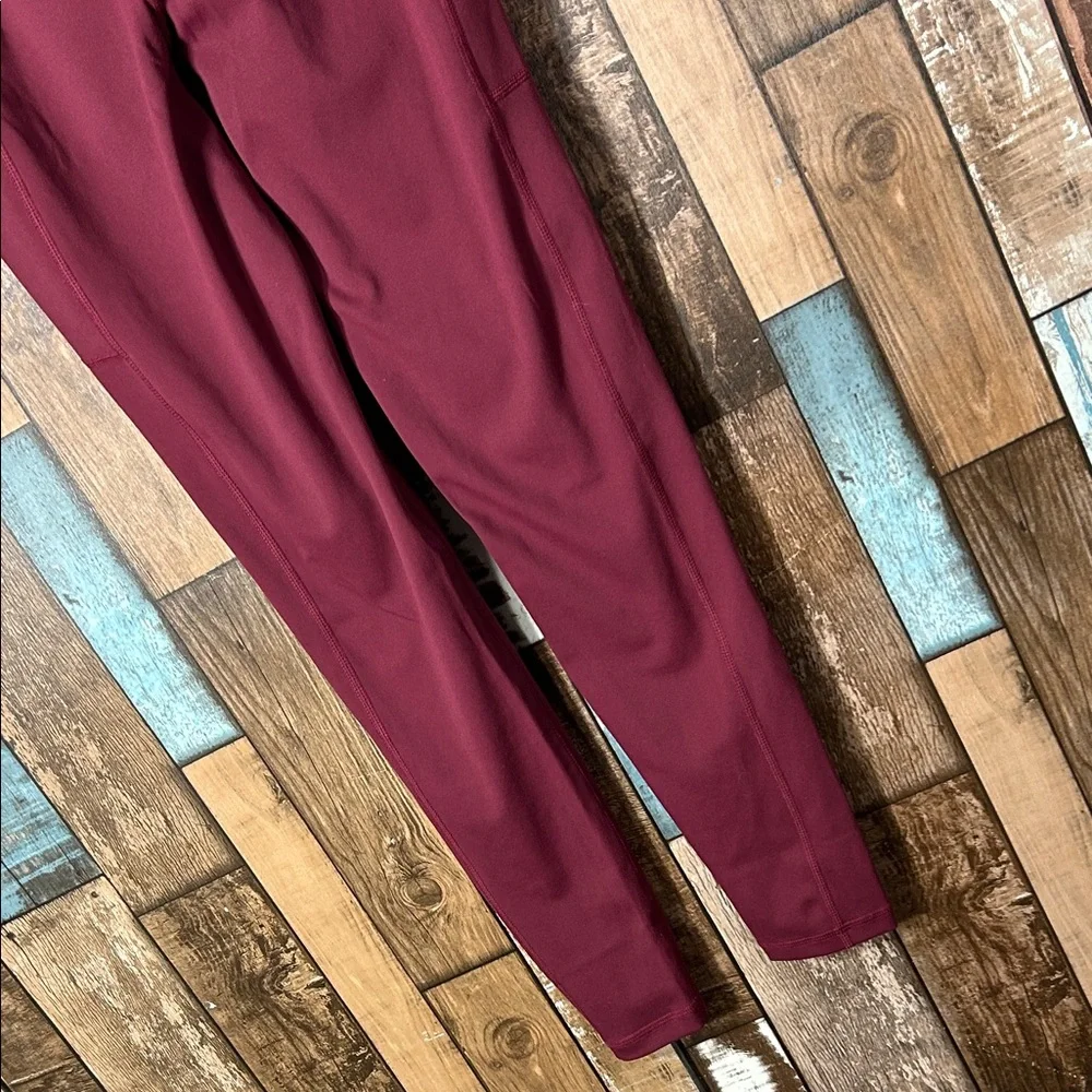RSG Active Burgundy High-Waisted Leggings - Picture 14 of 15